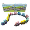 Picture of Magnetic Wooden Train With vehicle and Number
