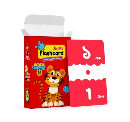 Picture of MATH GENIUS FLASH CARD (32 pcs) - Jhilmil