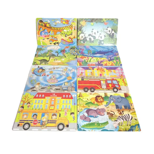 Picture of Wooden Colorful Jigsaw Puzzle - All