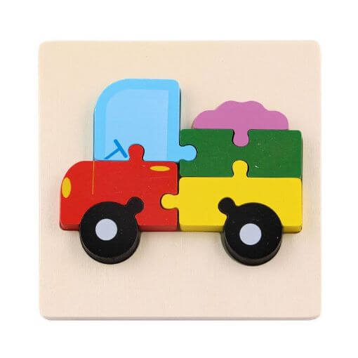 Picture of Wooden 3D Colorful Puzzle - Truck