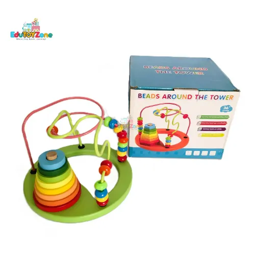 Picture of Wooden Bead Maze with Tower