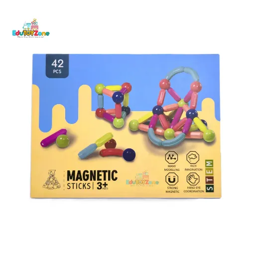 Picture of Magnetic Construction STEM Set 42 Pieces