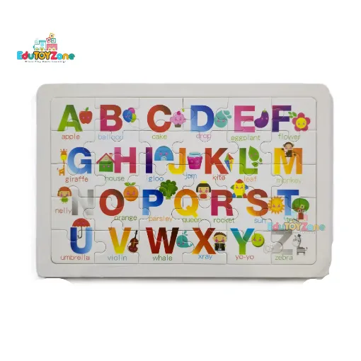 Picture of Wooden Colorful Jigsaw Puzzle - ABCD