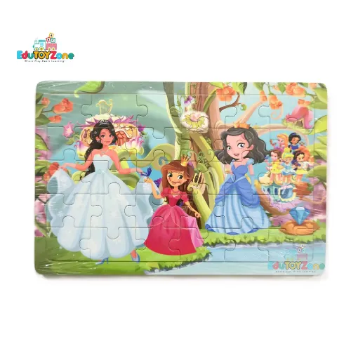 Picture of Wooden Colorful Jigsaw Puzzle - Cinderella