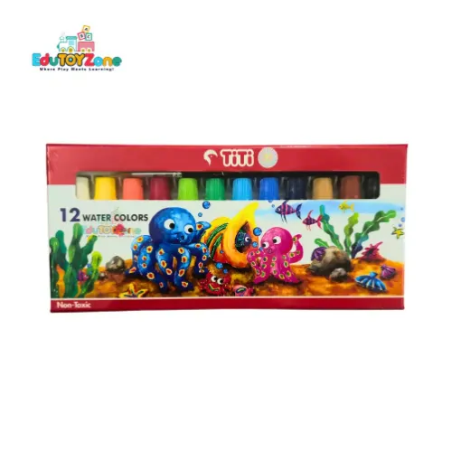 Picture of TiTi 12 Water Colors With Paint Brush