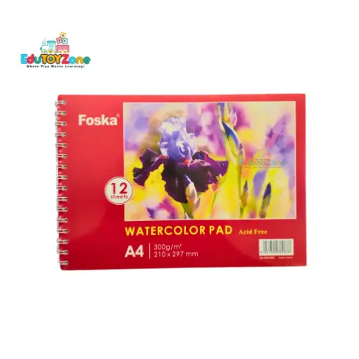 Picture of Foska Spiral Bound Watercolor Pad – A4 Size