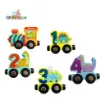 Picture of Magnetic Wooden Train With Dinasour  and Number