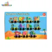 Picture of Magnetic Wooden Train With Dinasour  and Number