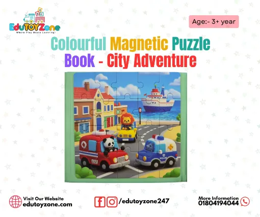 Picture of Leveled Magnetic Puzzle Book - City Adventure