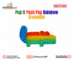 Picture of Pop It Push Pop Rainbow Crocodile