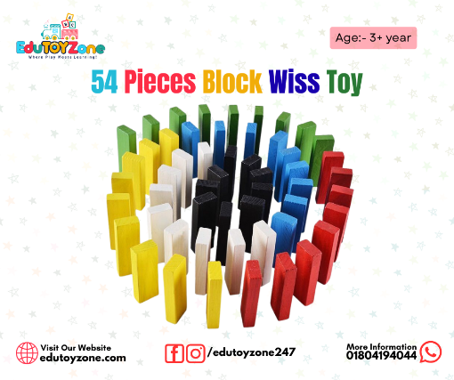 Picture of 54 Pieces Block Wiss/Jenga Toy (Dominos)