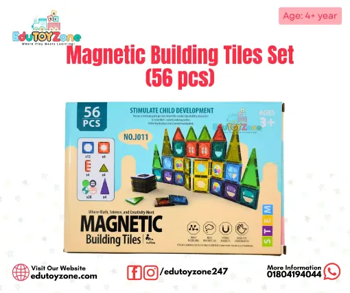 Picture of Magnetic Building Tiles Set (56 pcs)