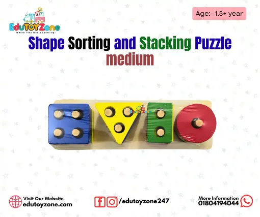 Picture of Shape Sorting and Stacking Puzzle medium