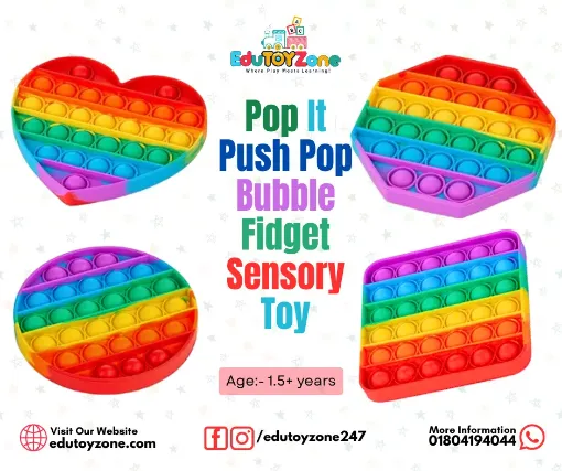 Picture of Pop It Push Pop Bubble Fidget Sensory Toy