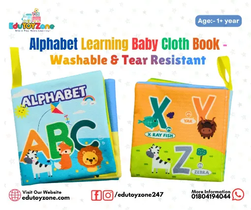 Picture of Alphabet Learning Baby Cloth Book – Washable & Tear Resistant