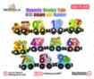 Picture of Magnetic Wooden Train With Aniaml  and Number