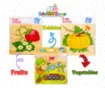 Picture of Wooden 9 Blocks Six Sides Puzzle
