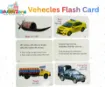 Picture of Bangla English written Vehicles Flash Card For Kids