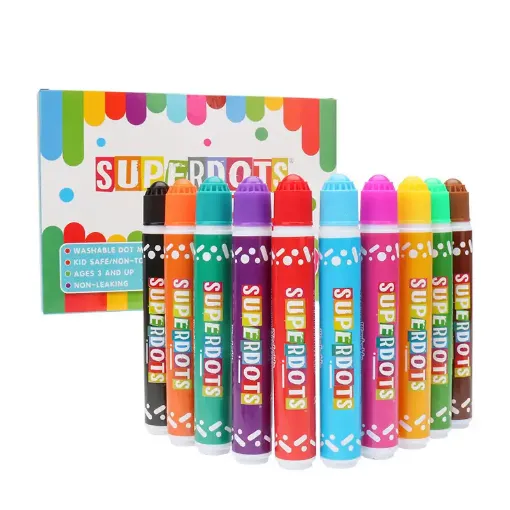 Picture of 10 Colors Dot Marker - 20 ml
