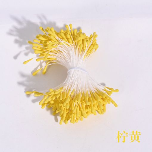 Picture of 2mm stamens lemon yellow (about 200 pieces)