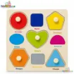 Picture of Matching Puzzle Wooden Pin Board -Shapes (Mini Size)