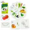 Picture of Bangla English written vegetable  Flash Card
