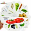 Picture of Bangla English written vegetable  Flash Card