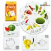 Picture of Bangla English written Fruits  Flash Card
