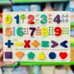 Picture of Wooden Alphabet &  Number Puzzle - Combo