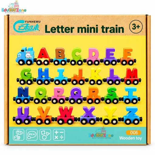 Picture of Magnetic Wooden Alphabet Train – A to Z