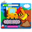 Picture of Colorful Jigsaw Puzzle with White Board