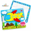 Picture of Colorful Jigsaw Puzzle with White Board